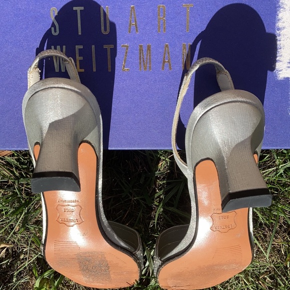 Stuart Weitzman Starry Silver Jewel Slingback Heel - Picture 4 of 7